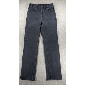 Harley Davidson Jeans Womens Size 10‎ Black Heavy Denim High rise Straight Leg